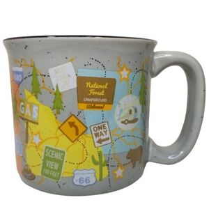 Travel Map Mug 12oz Camp‎ Casual
